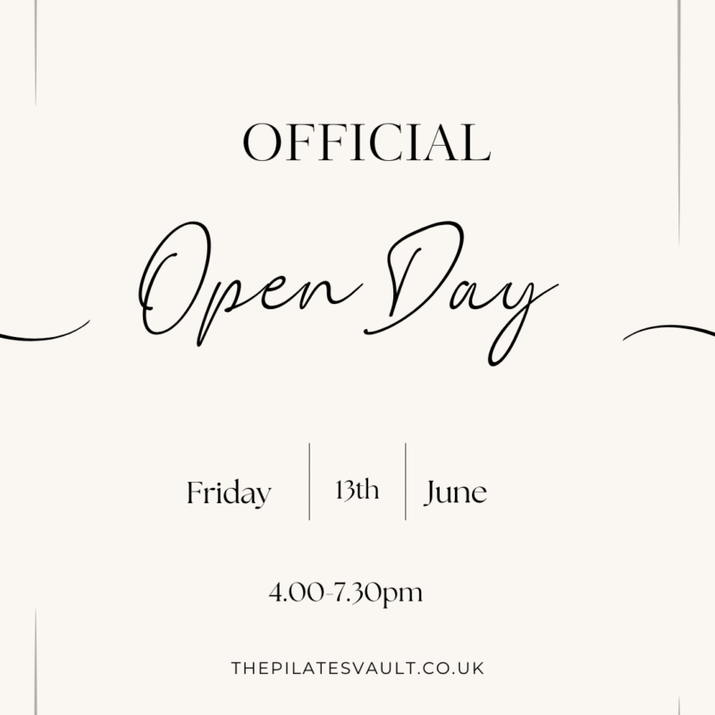 Official open day Reformer Pilates at The Pilates Vault